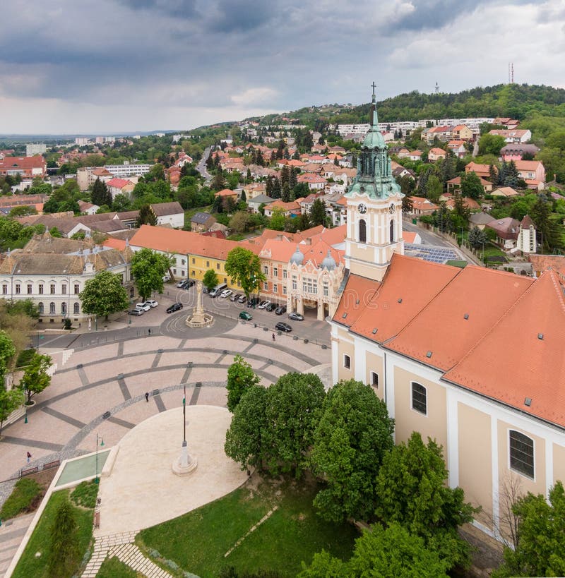 Bird eye view of Szekszard