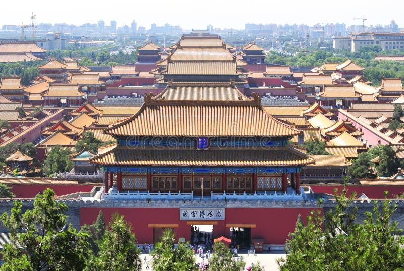 Bird s-eye view of forbidden city