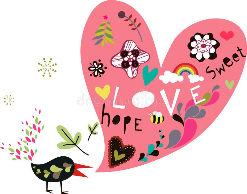 Bird and tree wallpaper