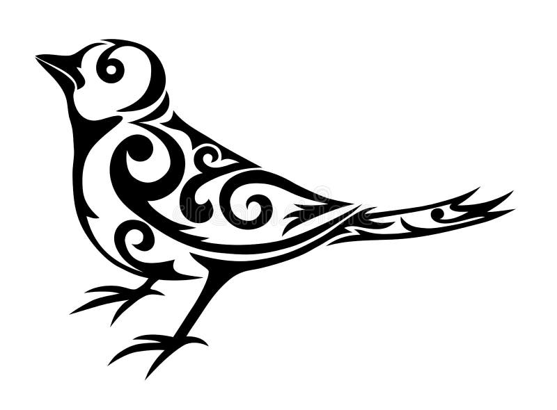Bird tribal vector illustration