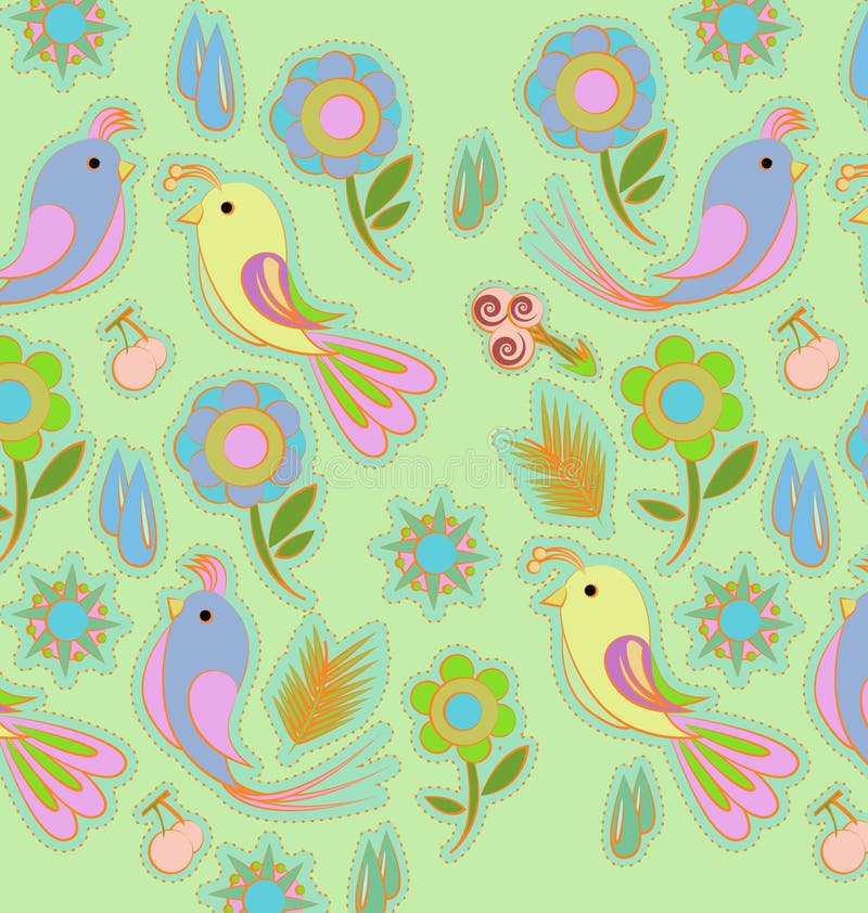 Bird wallpaper stock illustration. Illustration of bird 21613716