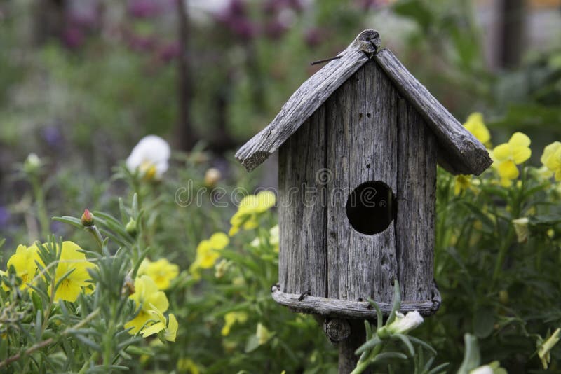 Birdhouse rustico fotografia stock libera da diritti Birdhouse rustico fotografia stock libera da diritti