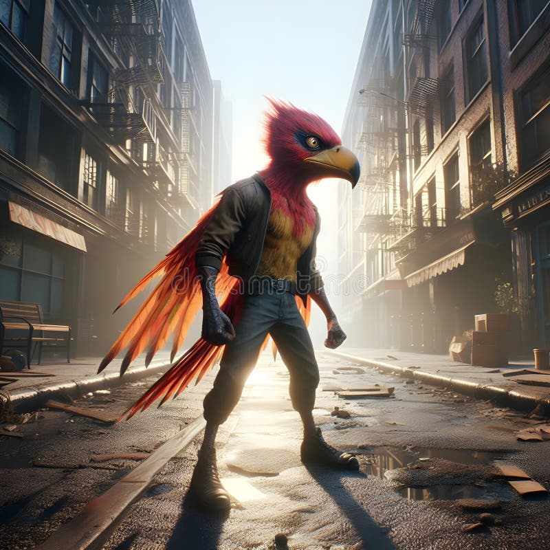 Birdman, unreal engine render, 8k stock illustration