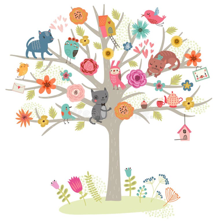 Cats Tree Stock Illustrations 3,501 Cats Tree Stock Illustrations