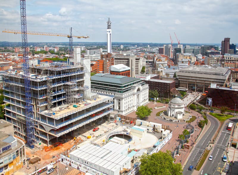 Birmingham City construction royalty free stock photo Birmingham City construction royalty free stock photo