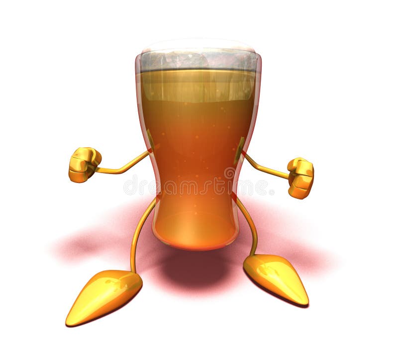 Birra pronta a combattere illustrazione vettoriale Birra pronta a combattere illustrazione vettoriale