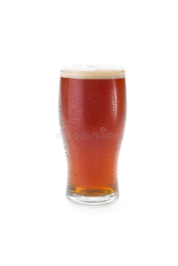 Birra in un vetro della pinta immagine stock libera da diritti Birra in un vetro della pinta immagine stock libera da diritti