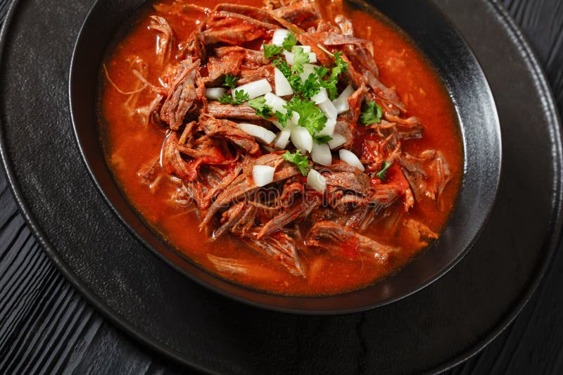 Birria De Res, Mexican Beef Stew in Pepper Sauce Stock Image Image of
