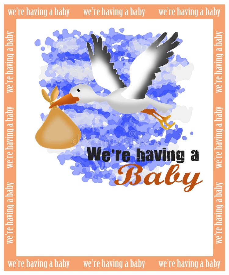 Birth announcement card