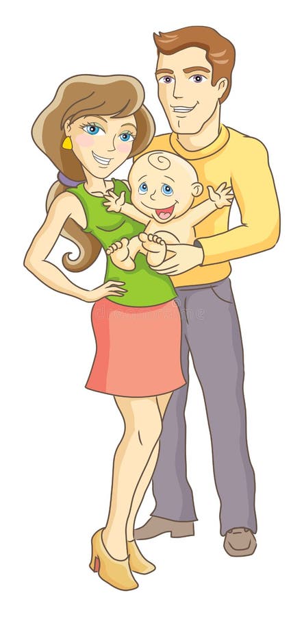 Birth of a child royalty free illustration Birth of a child royalty free illustration