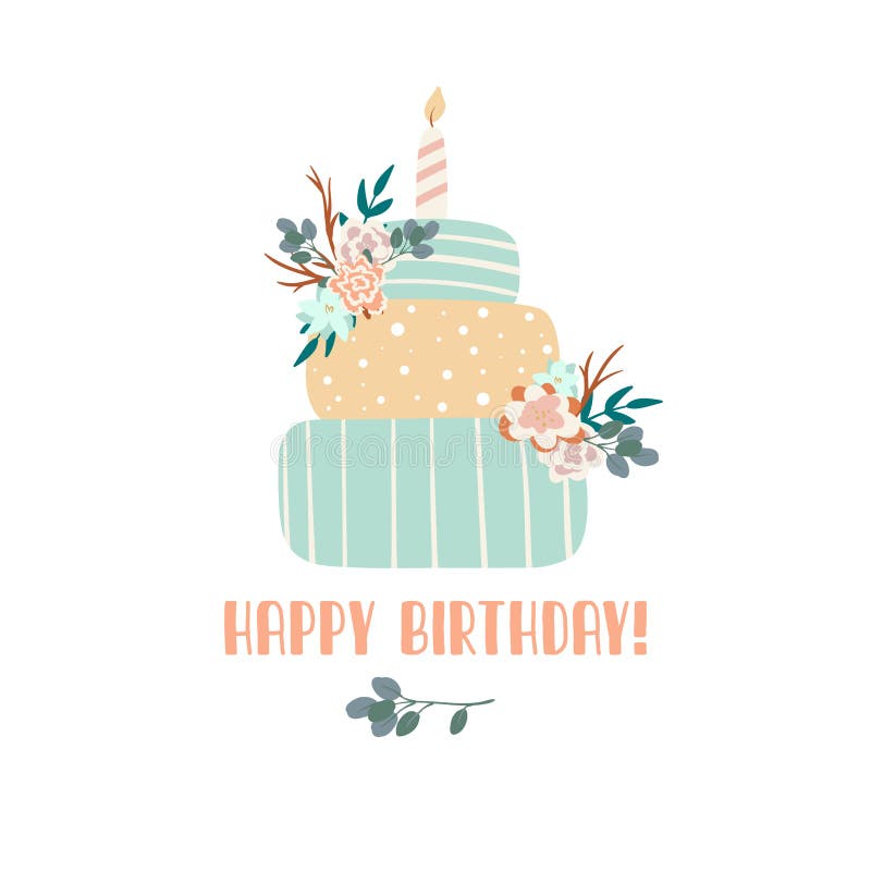 Happy Birthday Boho Style Stock Illustrations – 1,233 Happy Birthday ...