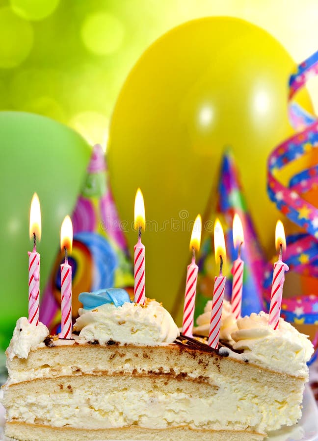 Birthday cake and candles royalty free stock photos Birthday cake and candles royalty free stock photos