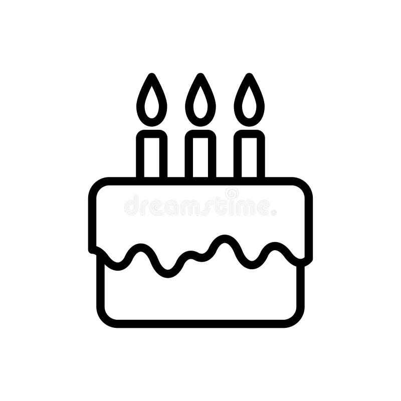 Download Birthday Cake Icon Flat Vector Template Design Trendy Stock Vector - Illustration of dessert ...
