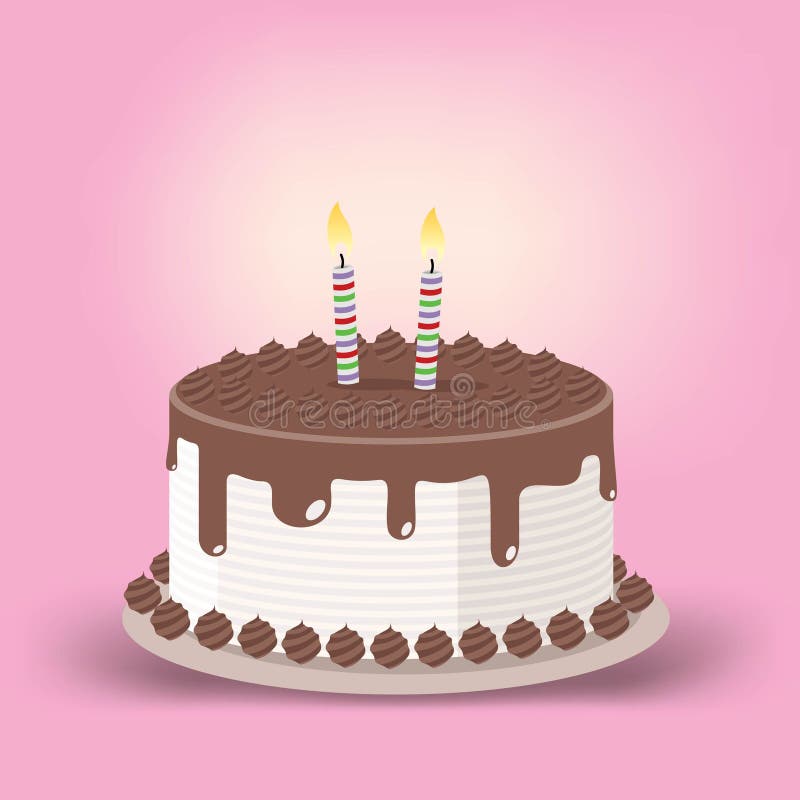 Birthday Cake With Lit Candles Image Birthday Cake With Lit Candles Image