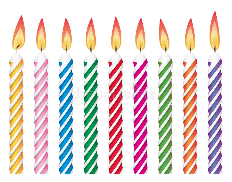 Birthday Candles Stock Photography Image 18454992