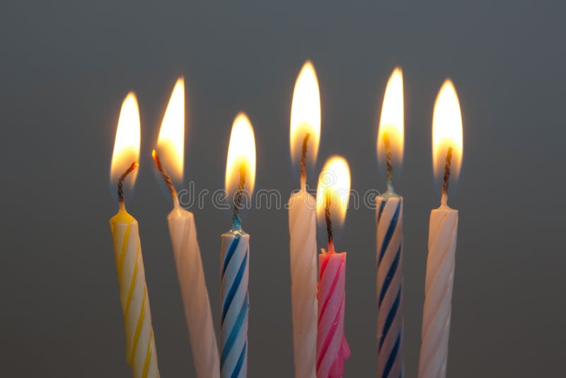 Birthday candles burning stock image. Image of candles 188957759