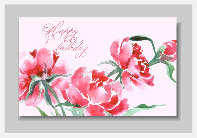 Flower Birthday Card Spring Cards Botanical Greeting Cards Floral Note Card Magnolia Blossom Greeting Card Pink Note Cards