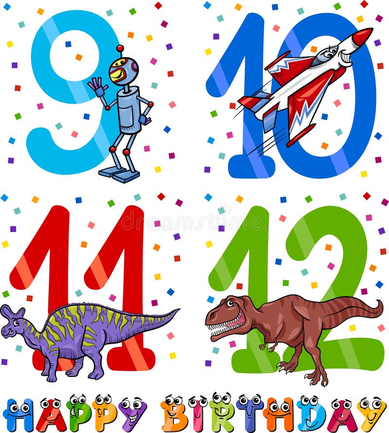 Download Birthday Cartoon Design For Boy Stock Vector ...