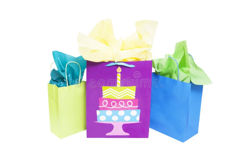 Birthday Gift Bags stock photo. Image of birthday, bags 44921476