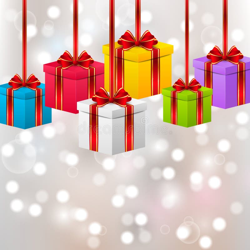 Birthday gift boxes stock vector. Illustration of shiny 42325176