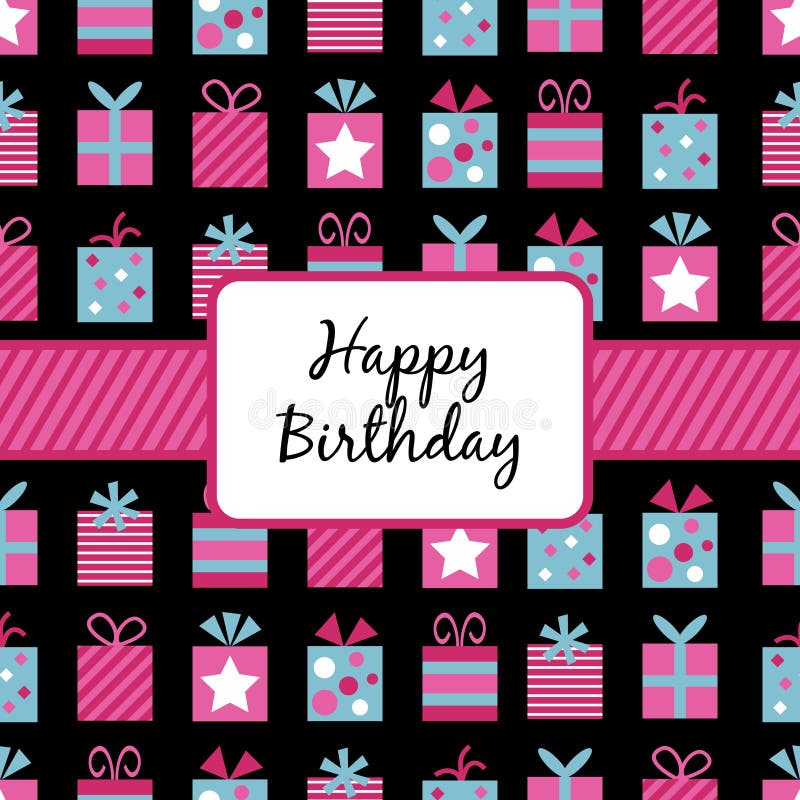 Birthday gifts wrapping stock vector. Illustration of party 14435404