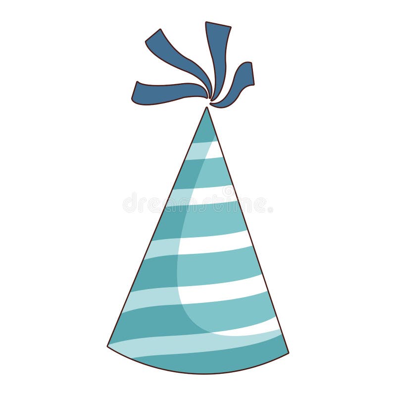 Birthday hat isolated stock vector. Illustration of star - 110654084