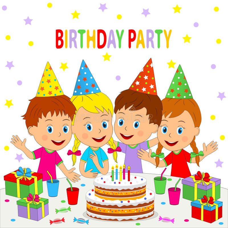 Birthday Party Card,invitation Stock Vector - Illustration of ...