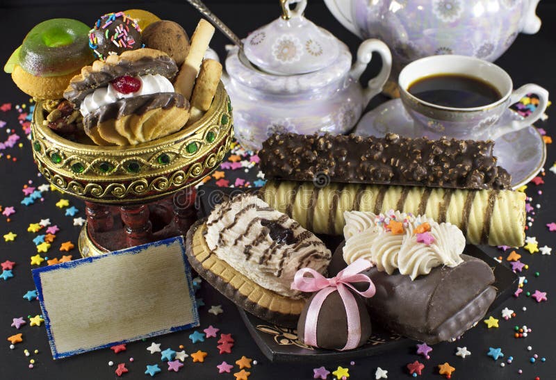 Birthday still life with card