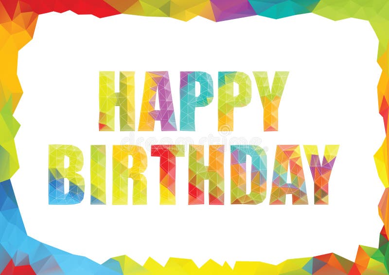 Birthday Template Vector Illustration Stock Vector Illustration of