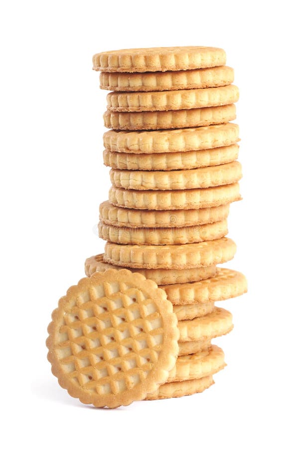 The tower of the round biscuits . The tower of the round biscuits .