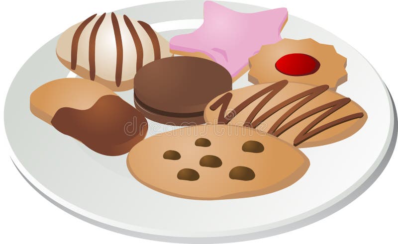 Assortimento di biscotti royalty illustrazione gratis