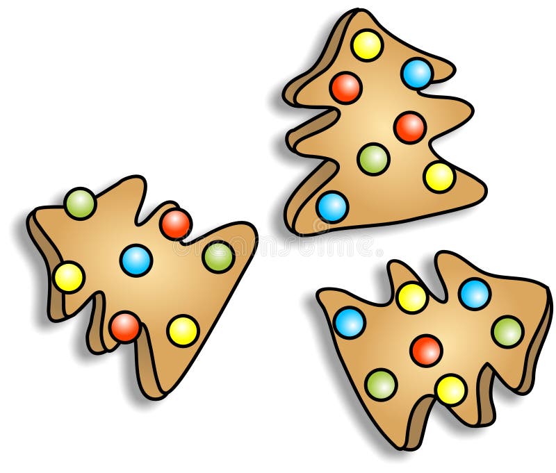 Biscotti di natale illustrazione di stock Biscotti di natale illustrazione di stock