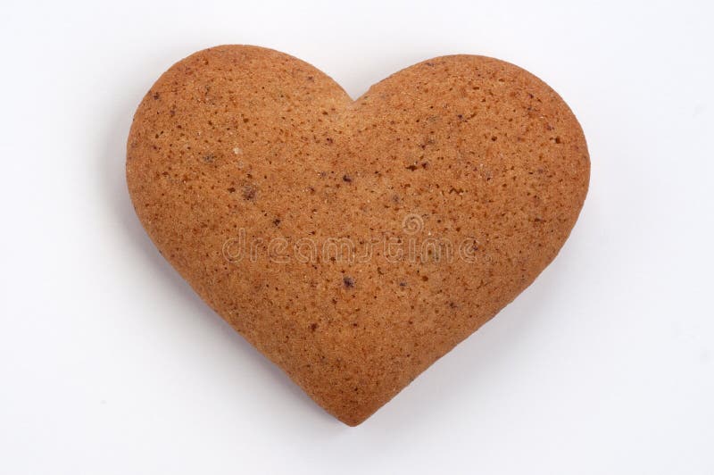 Biscuit de coeur image libre de droits Biscuit de coeur image libre de droits
