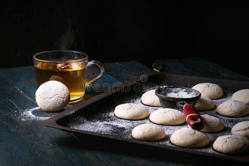 Biscuits d'amande faits maison photos stock Biscuits d'amande faits maison photos stock