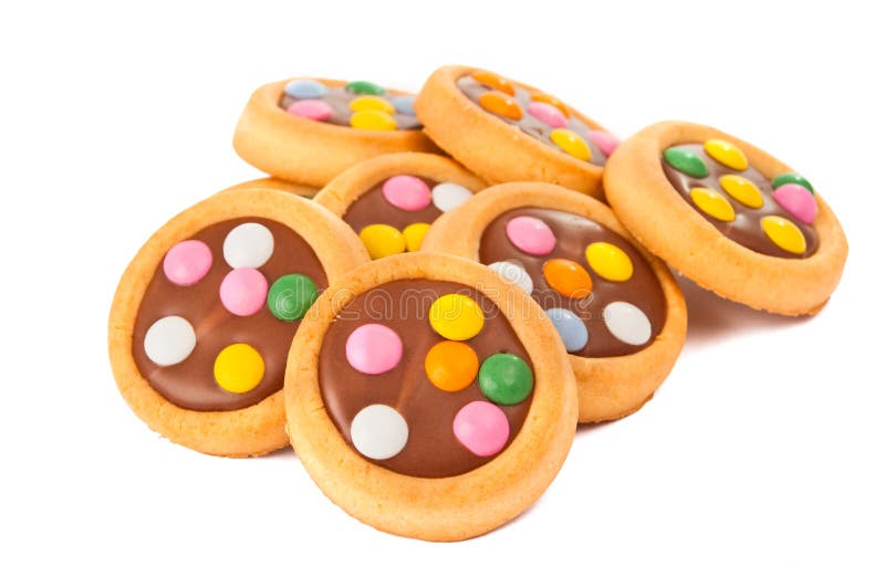 Biscuits with milk chocolate