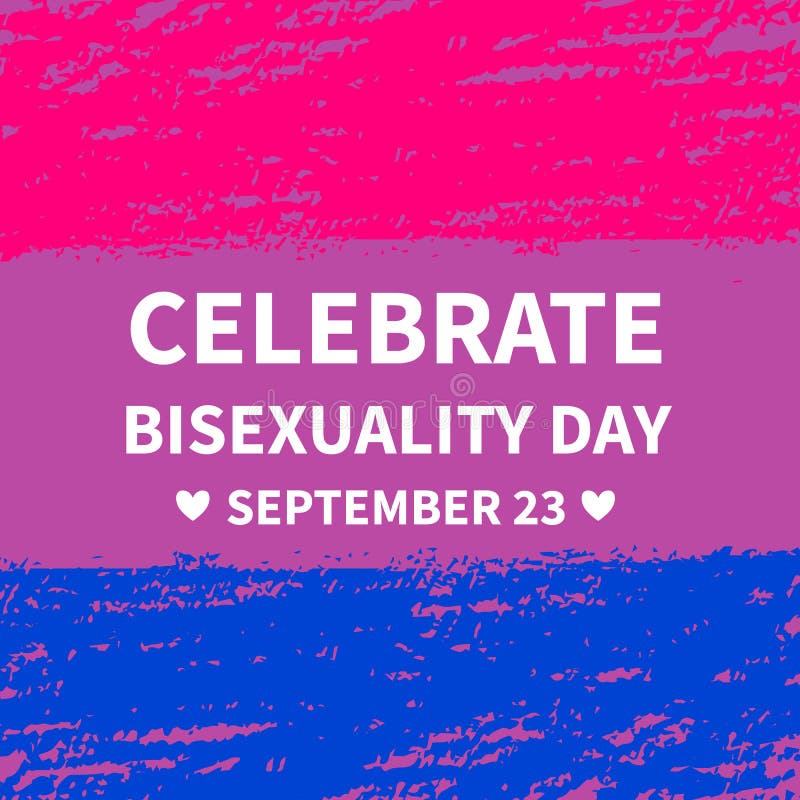 Bisexuality Day Typography Poster. LGBT Community Event Celebrate on