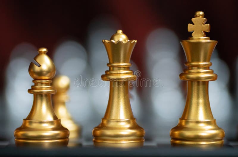 Chess King And Queen On Chessboard. 3D Illustration. Stock Photo, Picture  and Royalty Free Image. Image 207327878.