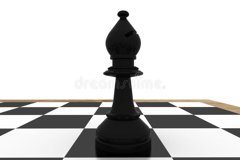 Preto de bispo de xadrez imagem de stock. Imagem de isolado - 213098633