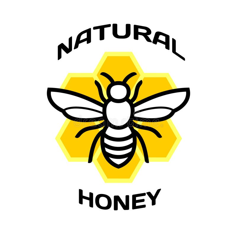 Bisymbol Naturlig honungpackelogo