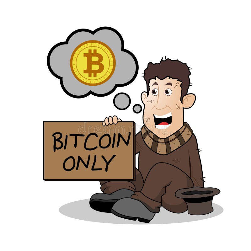 Bitcoin Beggar Cartoon Character Illustration Stock Vector - Illustration of beggar, donate: 126660763 Bitcoin Beggar Cartoon Character Illustration Stock Vector - Illustration of beggar, donate: 126660763