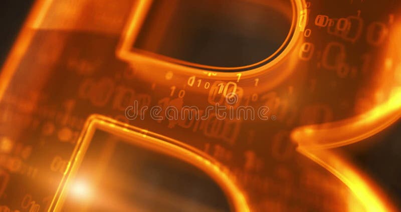 Bitcoin Blockchain Kryptowährung Symbol 3d digitales Konzept vektor abbildung