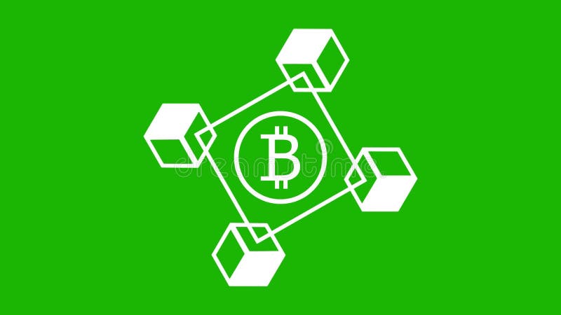 Bitcoin Blockchain Kryptowährung digitale Verschlüsselung, digitaler Geldwechsel stock abbildung