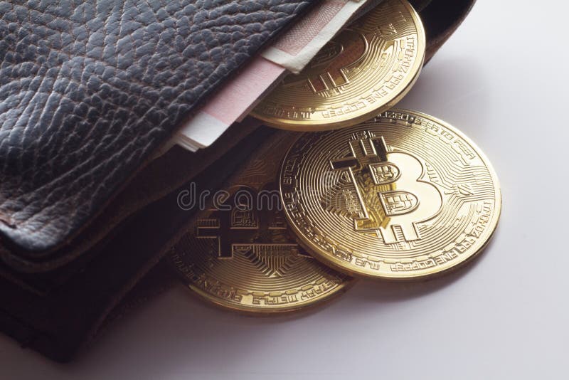 Bitcoin-chain fotografia stock libera da diritti