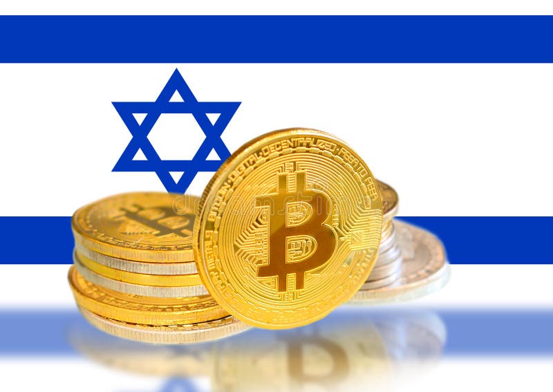 Bitcoin Coins on Israel `s Flag, Cryptocurrency, Digital Money Concept  Stock Photo - Image of cryptocurrency, binary: 164096752