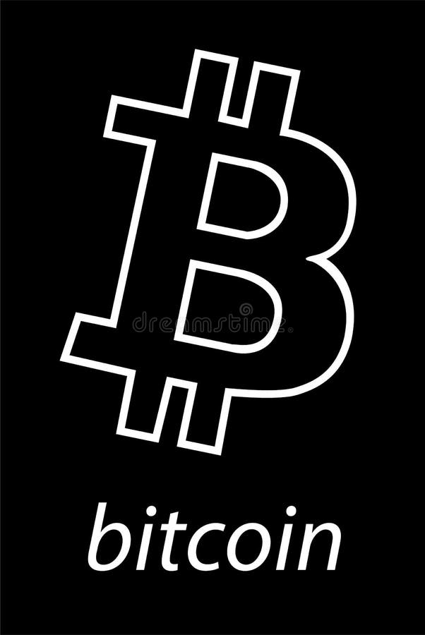 Bitcoin Logo of Crypto Currency with an Inscription Accepted Here Stock ...