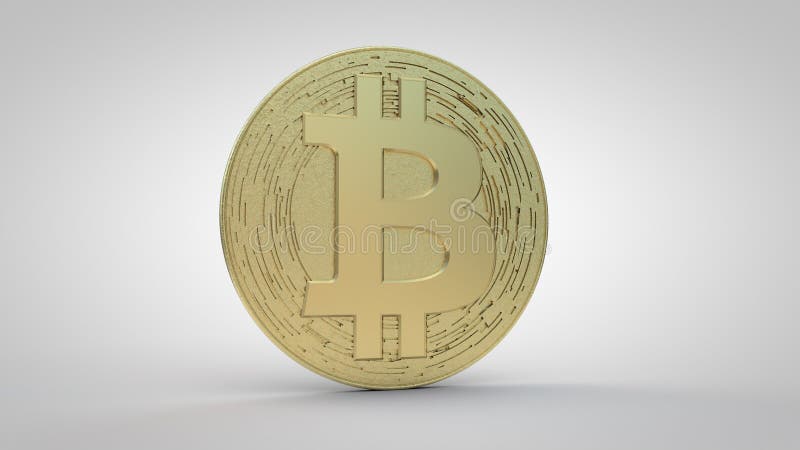 Bitcoin Crypto złoto royalty ilustracja