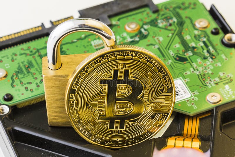 Bitcoin Cryptocurrency Digital Bit Coin BTC Currency Technology Stock