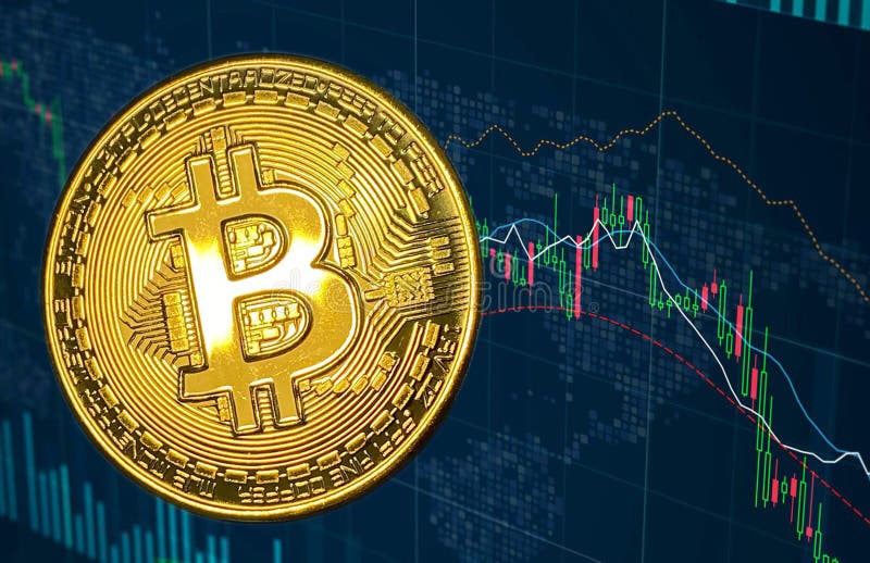 Bitcoin cryptocurrency image stock photography
