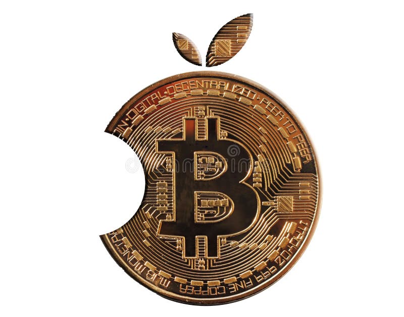 Bitcoin d'or sous forme d'orange de morsure Fond blanc d'isolement Crypto devise de Mayerized photographie stock libre de droits Bitcoin d'or sous forme d'orange de morsure Fond blanc d'isolement Crypto devise de Mayerized photographie stock libre de droits