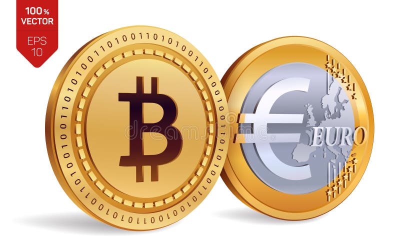 3D Symbool - Euro Munt stock illustratie. Illustratie ...